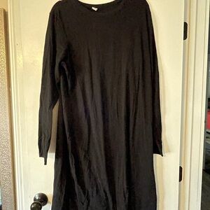 Old Navy Classic Black Long Sleeve Dress